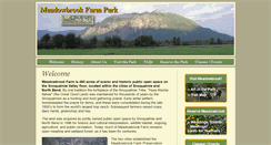 Desktop Screenshot of meadowbrookfarmpreserve.org